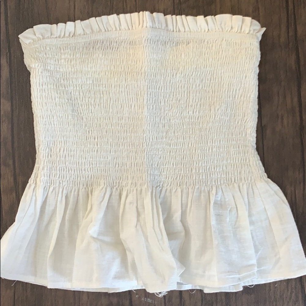 Strapless top